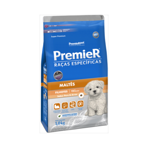 Ração Premier Maltês Cães Filhotes 1kg