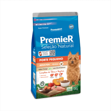 Ração Premier Natural Chia Quinoa Cães Adultos Raças Pequenas 1kg