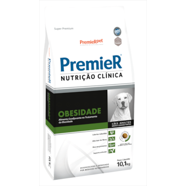 Ração Premier Obesidade Cães Raças Medias e Grandes 10,1kg