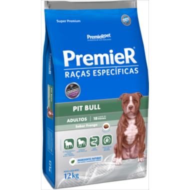 Ração Premier Pitbull Frango Cães Adultos 12kg