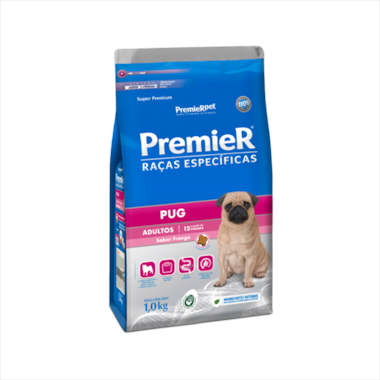 Ração Premier Pug Cães Adultos 1kg
