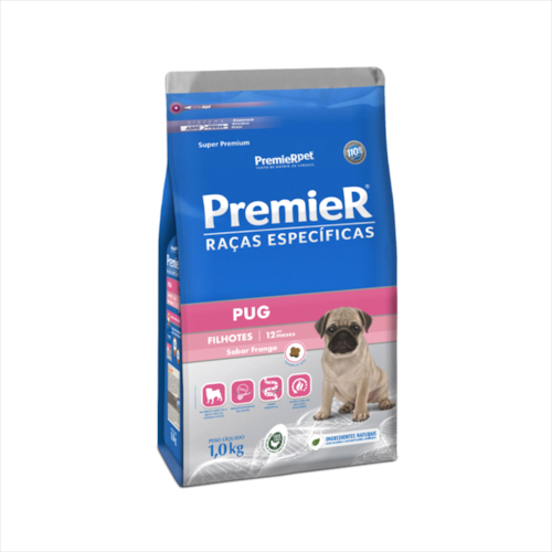Ração Premier Pug Cães Filhotes 1kg