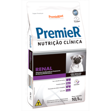 Ração Premier Renal Cães Raças Pequenas 10,1kg