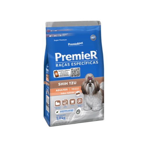 Ração Premier Salmão Shih Tzu Cães Adultos 1kg