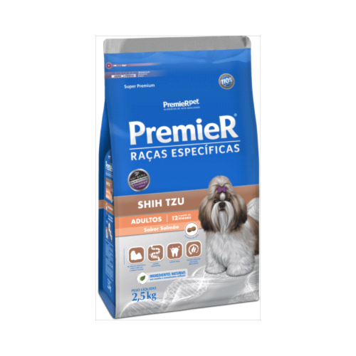 Ração Premier Salmão Shih Tzu Cães Adultos 2,5kg
