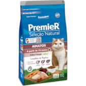Ração Premier Seleção Natural Gatos Adultos 1,5kg