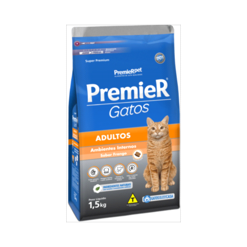 Ração Premier Seleção Natural Gatos Adultos 7,5kg