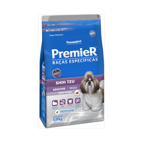 Ração Premier Shih Tzu Cães Adultos Raças Pequenas 1kg