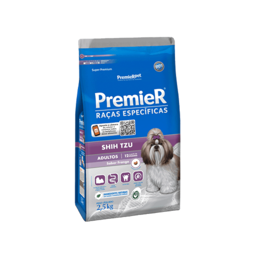 Ração Premier Shih Tzu Cães Adultos Raças Pequenas 2,5kg