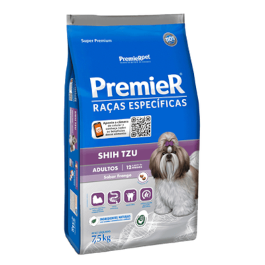 Ração Premier Shih Tzu Cães Adultos Raças Pequenas 7,5kg