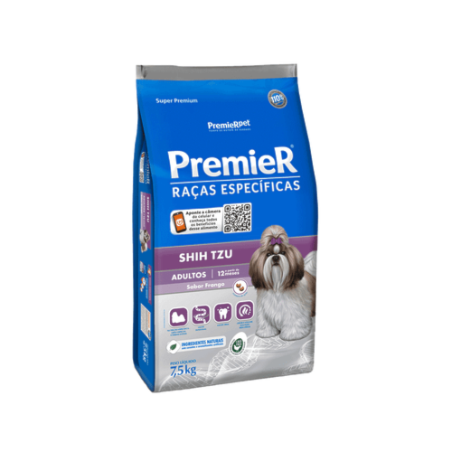Ração Premier Shih Tzu Cães Adultos Raças Pequenas 7,5kg