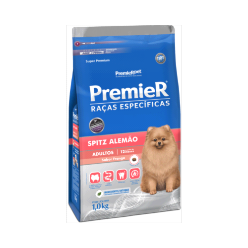 Ração Premier Spitz Alemão Cães Adultos 1kg