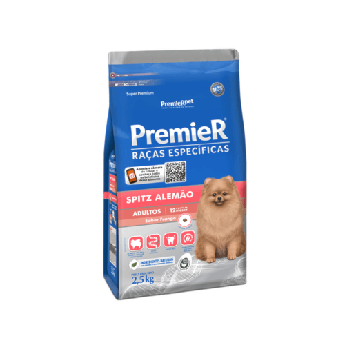 Ração Premier Spitz Alemão Cães Adultos 2,5kg