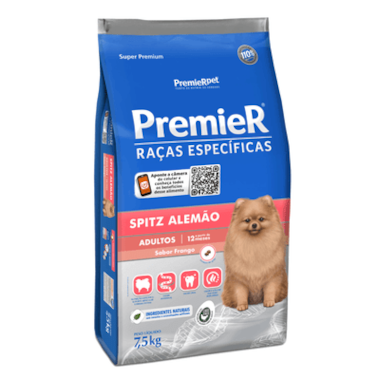Ração Premier Spitz Alemão Cães Adultos 7,5kg