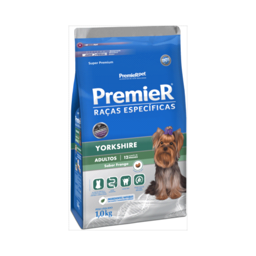 Ração Premier Yorkshire Cães Adultos 1kg