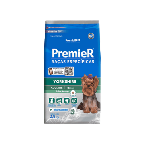 Ração Premier Yorkshire Cães Adultos  2,5kg
