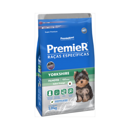Ração Premier Yorkshire Cães Filhotes 1kg