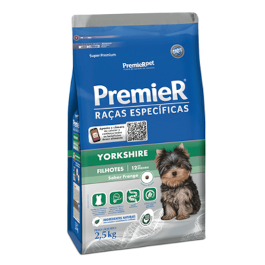 Ração Premier Yorkshire Cães Filhotes 2,5kg