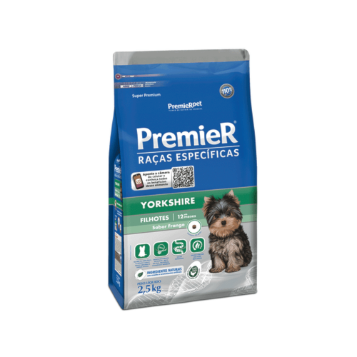 Ração Premier Yorkshire Cães Filhotes 2,5kg