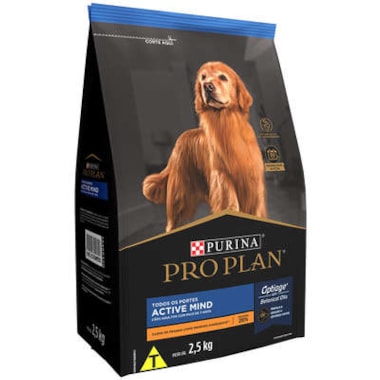 Ração Pro Plan Active Mind Frango Cães Sênior +7 2,5kg