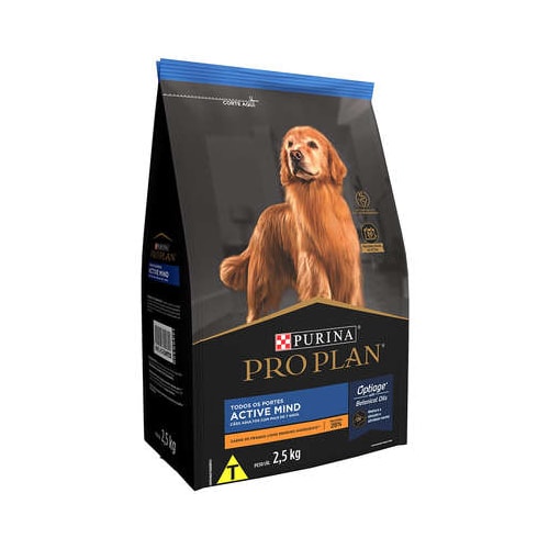 Ração Pro Plan Active Mind Frango Cães Sênior +7 2,5kg