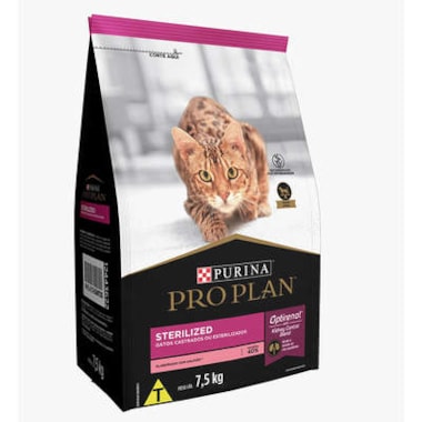 Ração Pro Plan Esterilize Salmão Gatos Adultos Castrados 7,5kg