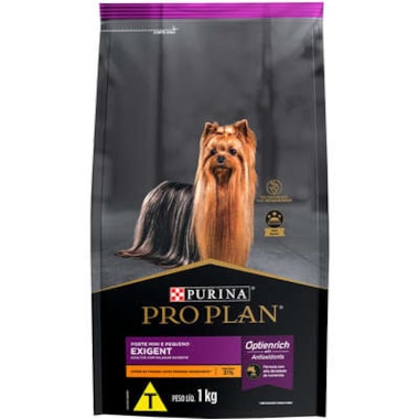 Ração Pro Plan Exigent Frango Arroz Cães Adultos Raças Pequenas 1kg