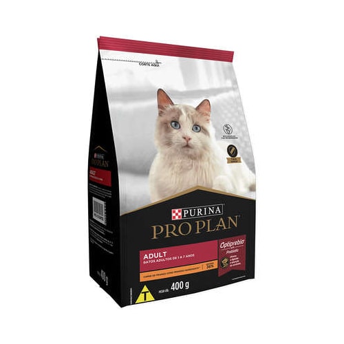 Ração Pro Plan Frango Gatos Adultos 400g