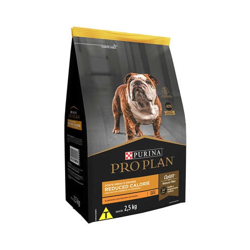 Ração Pro Plan Reduced Calorie Frango Cães Adultos Raças Pequenas 2,5kg