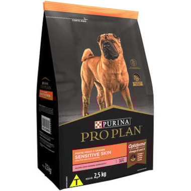 Ração Pro Plan Sensitive Skin Cães Adultos Raças Media e Grandes 2,5kg