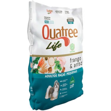 Ração Quatree Life Frango Arroz Cães Adultos Raças Pequenas 3kg