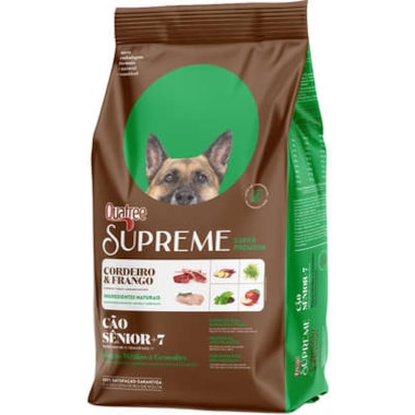 Ração Quatree Supreme Cordeiro Frango Cães Sênior +7 Raças Grandes 15kg