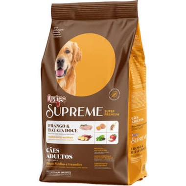 Ração Quatree Supreme Frango Batata Doce Cães Adultos Raças Grandes 15kg