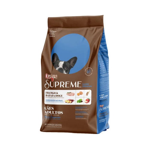 Ração Quatree Supreme Frango Batata Doce Cães Adultos Raças Pequenas 3kg