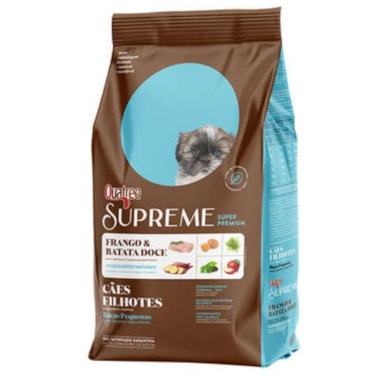 Ração Quatree Supreme Frango Batata Doce Cães Filhotes Raças Pequenas 10,1kg