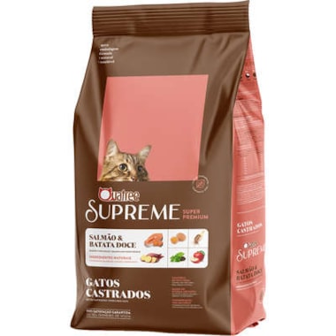 Ração Quatree Supreme Salmão Batata Doce Gatos Adultos Castrados 10,1kg