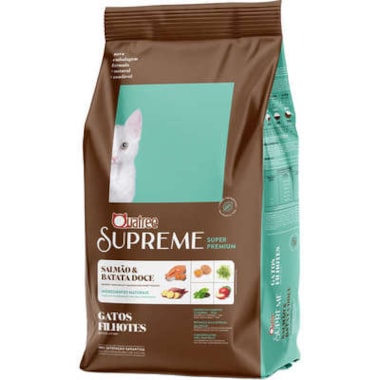 Ração Quatree Supreme Salmão e Batata Doce Gatos Filhotes 1kg
