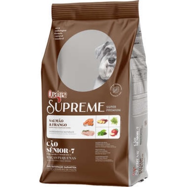 Ração Quatree Supreme Salmão Frango Cães Sênior +7 Raças Pequenas 10,1kg