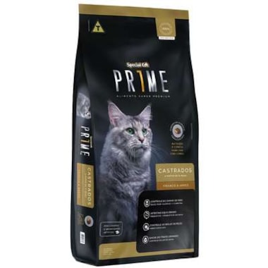 Ração Special Cat Prime Frango e Arroz Gatos Adultos Castrados 10,1kg
