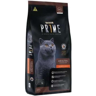 Ração Special Cat Prime Salmão e Arroz Gatos Adultos 3kg