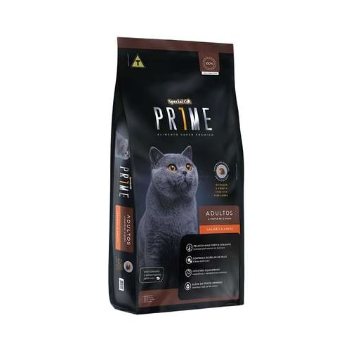 Ração Special Cat Prime Salmão e Arroz Gatos Adultos 3kg