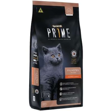 Ração Special Cat Prime Salmão e Arroz Gatos Filhotes 1kg