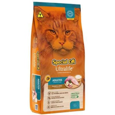 Ração Special Cat Ultralife Frango Gatos Adultos 1kg