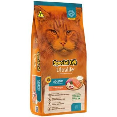 Ração Special Cat Ultralife Salmão Gatos Adultos 1kg