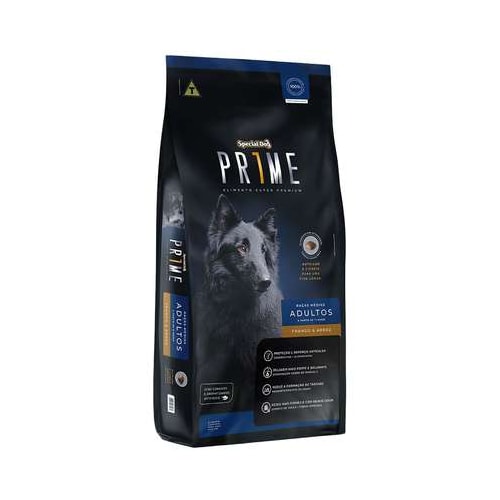 Ração Special Dog Prime Frango Arroz Cães Adultos Raças Medias 3kg