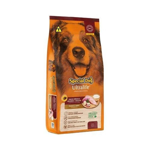 Ração Special Dog Ultralife Cães Adultos Raças Media e Grandes 15kg