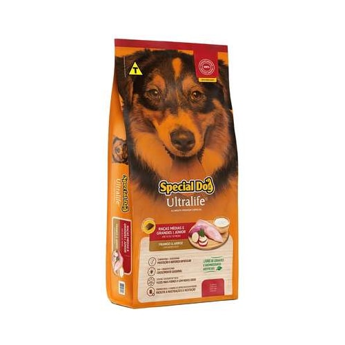Ração Special Dog Ultralife Cães Filhotes Raças Media e Grandes 15kg