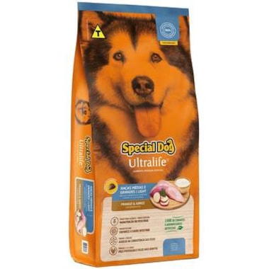 Ração Special Dog Ultralife Light Cães Adultos Raças Media e Grandes 15kg