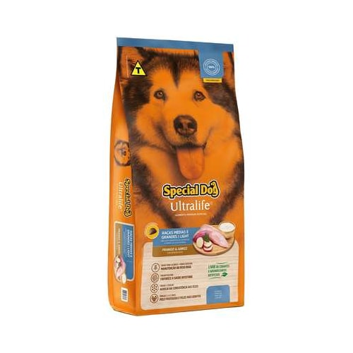 Ração Special Dog Ultralife Light Cães Adultos Raças Media e Grandes 15kg