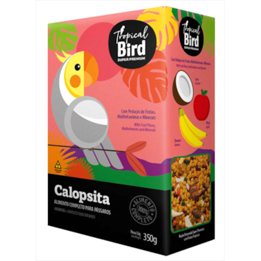 Ração Tropical Bird com Pedaços de Frutas Calopsitas 350g